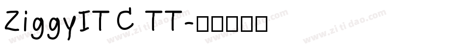 ZiggyITC TT字体转换